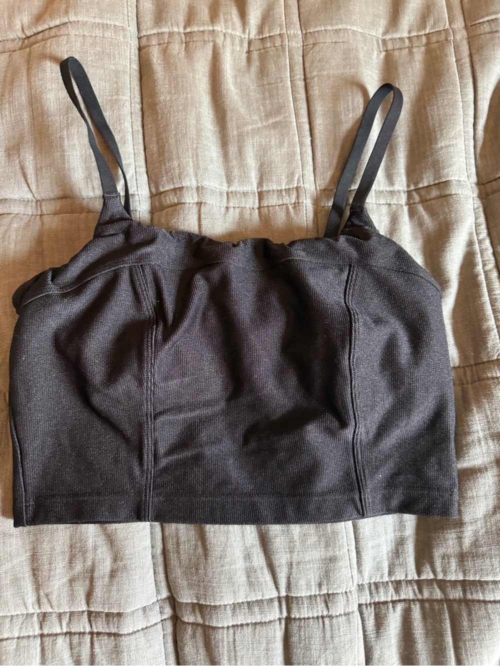 aerie Black Seamless Sport Bralette